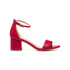 Sandali rossi con tacco 6 cm Lora Ferres, Donna, SKU w042000018, Immagine 0